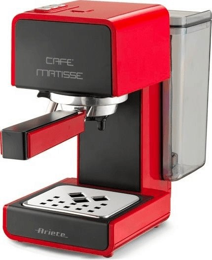 اسپرسو ساز برقی آریته ایتالیا مدل Ariete Café Matisse | رنگ قرمز | طراحی جمع‌ و جور برای قهوه‌ دوستان خانگی